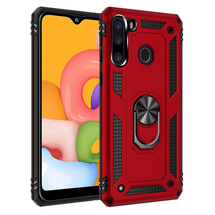 Protective Case – Shockproof (iPhone SE 2022) For Galaxy A21 Red