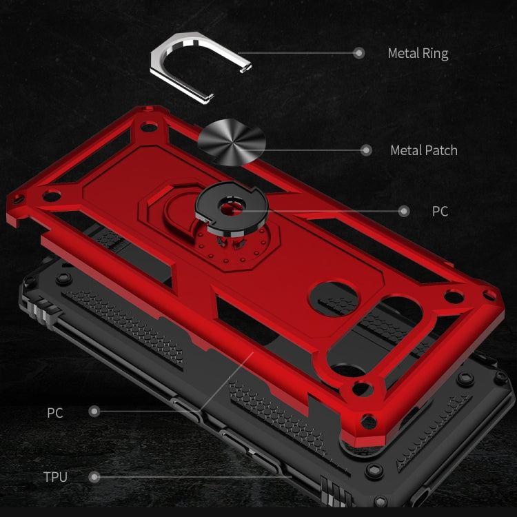 Shockproof TPU + PC Protective Case with 360 Degree Rotating Holder – Shockproof, TPU, For LG K50S