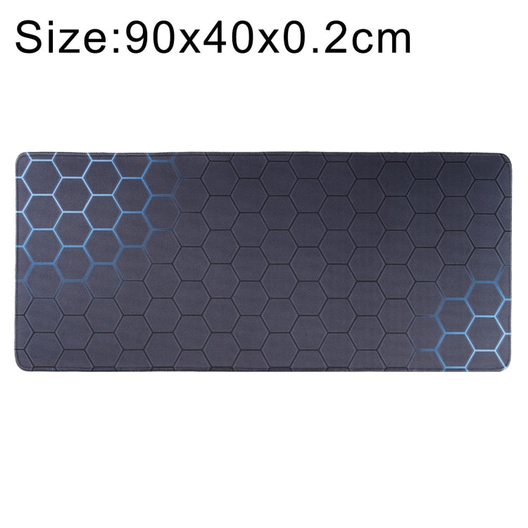 Anti-Slip Rubber Cloth Surface Game Mouse Mat Keyboard Pad, 80 x 30 x 0.2cm, 90 x 40 x 0.2cm – Durable Build, Easy to Use 90 x 40 x 0.2cm Blue Honeycomb