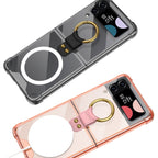 GKK MagSafe Airbag Shockproof Phone Case with Ring Holder, For Samsung Galaxy Z Flip3 5G