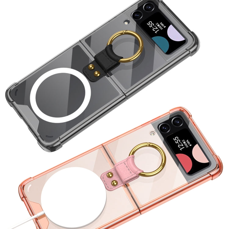 GKK MagSafe Airbag Shockproof Phone Case with Ring Holder, For Samsung Galaxy Z Flip3 5G