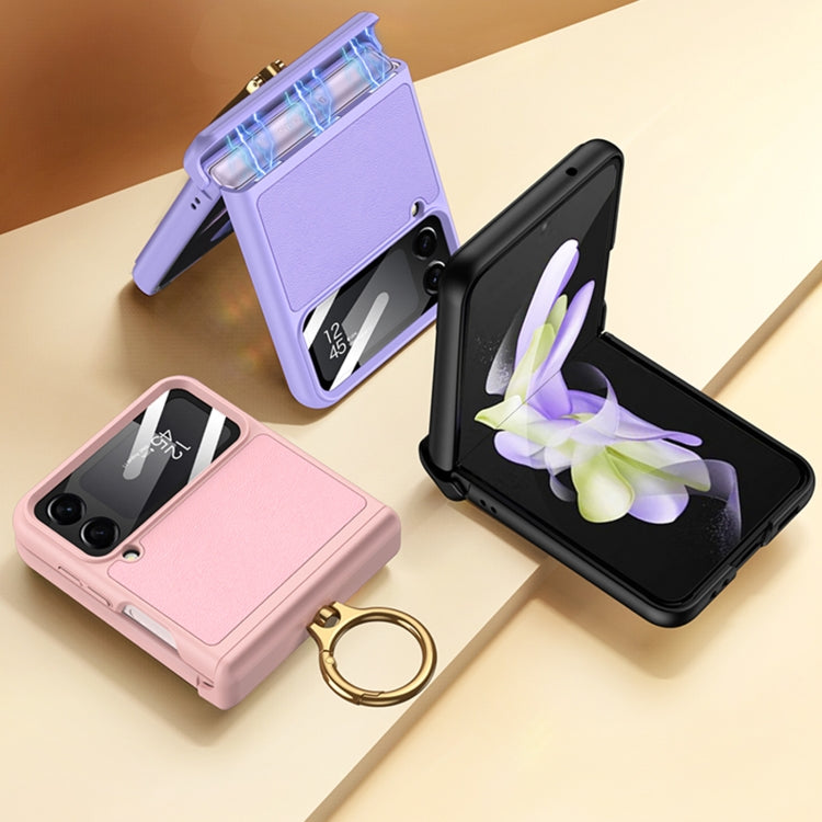 GKK Magnetic Fold Hinge Full Coverage Phone Case with Ring Holder – Ring Holder, Magnetic, For Samsung Galaxy Z Flip4