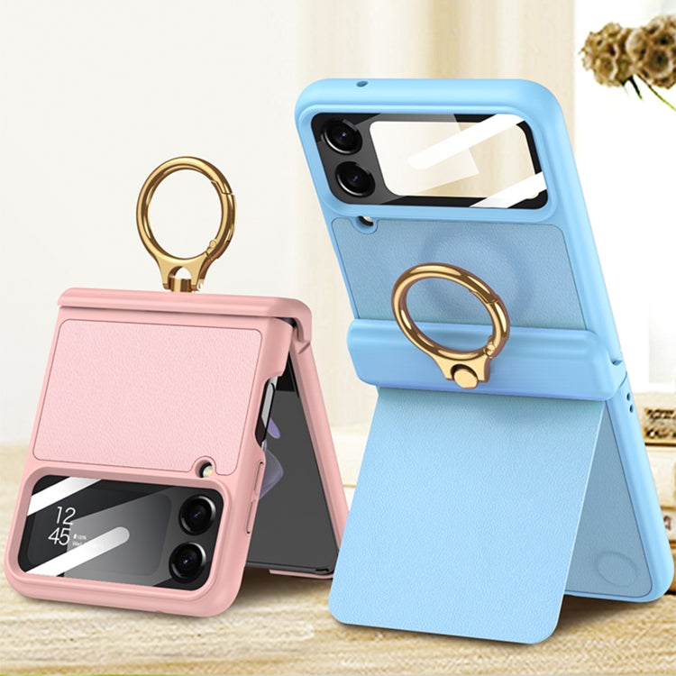 GKK Magnetic Fold Hinge Full Coverage Phone Case with Ring Holder – Ring Holder, Magnetic, For Samsung Galaxy Z Flip4