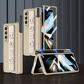 GKK Magnetic Fold Hinge Shockproof Phone Case with Wrist Strap, For Samsung Galaxy Z Fold4 For Samsung Galaxy Z Fold4 Gold