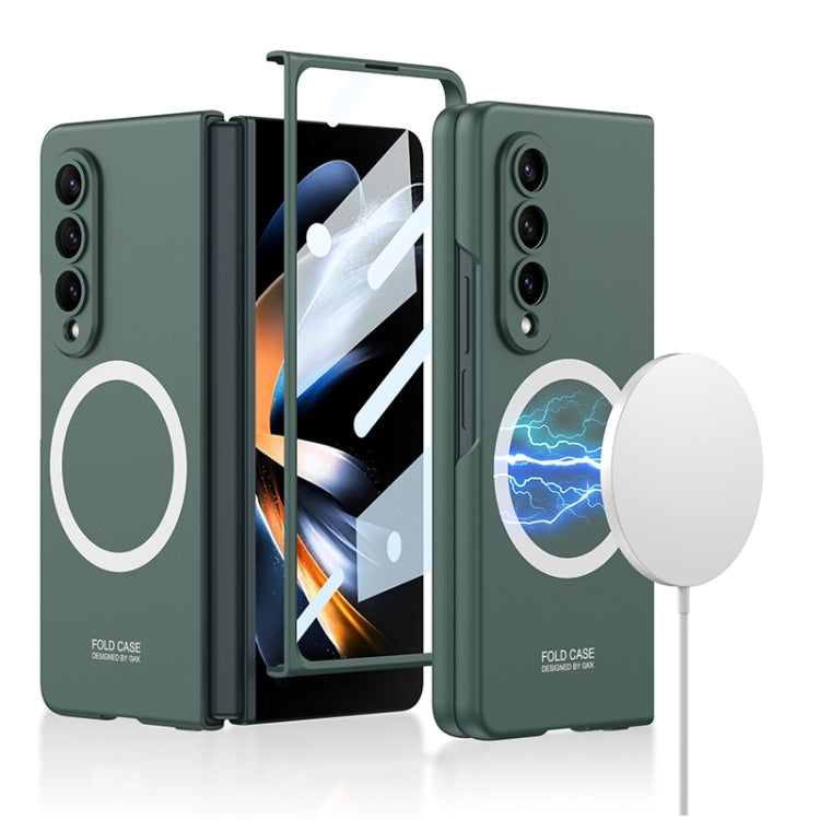 GKK MagSafe Ultrathin Integrated Shockproof Protective Phone Case, For Samsung Galaxy Z Fold4 For Samsung Galaxy Z Fold4 Dark Green