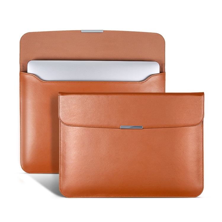 Ultra-thin PU Leather Laptop Sleeve – Leather, Ultra-thin, For 13.3 / 13.6 / 14 inch Laptop, For 15 / 15.4 / 16 inch Laptop