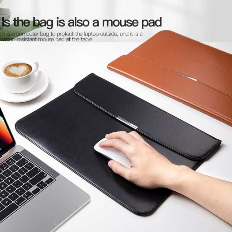 Ultra-thin PU Leather Laptop Sleeve – Leather, Ultra-thin, For 13.3 / 13.6 / 14 inch Laptop, For 15 / 15.4 / 16 inch Laptop