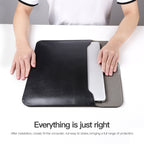 Ultra-thin PU Leather Laptop Sleeve – Leather, Ultra-thin, For 13.3 / 13.6 / 14 inch Laptop, For 15 / 15.4 / 16 inch Laptop