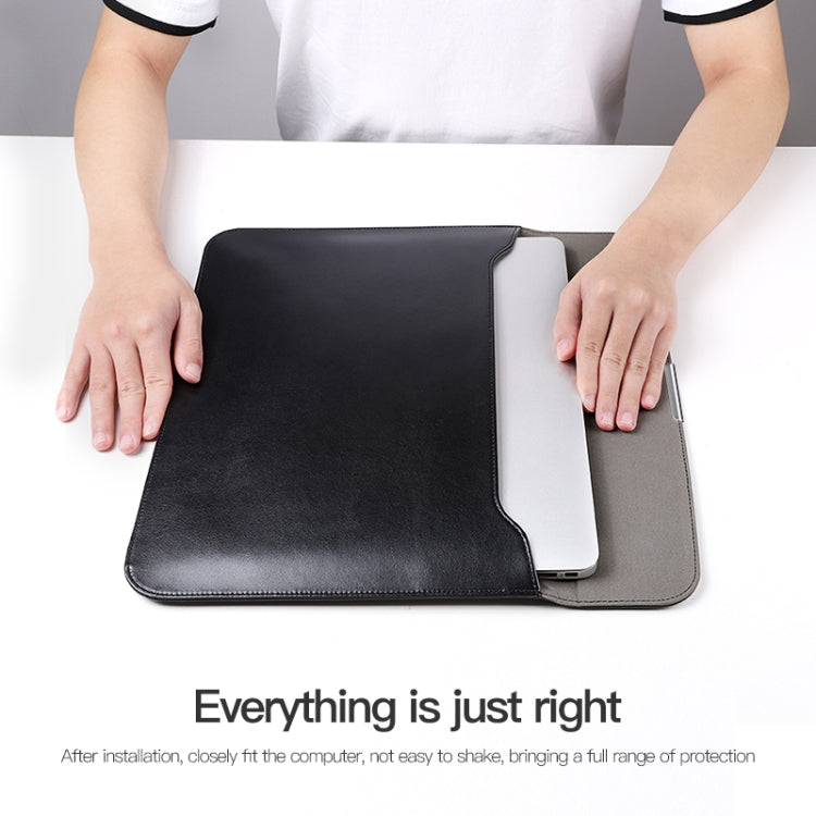 Ultra-thin PU Leather Laptop Sleeve – Leather, Ultra-thin, For 13.3 / 13.6 / 14 inch Laptop, For 15 / 15.4 / 16 inch Laptop