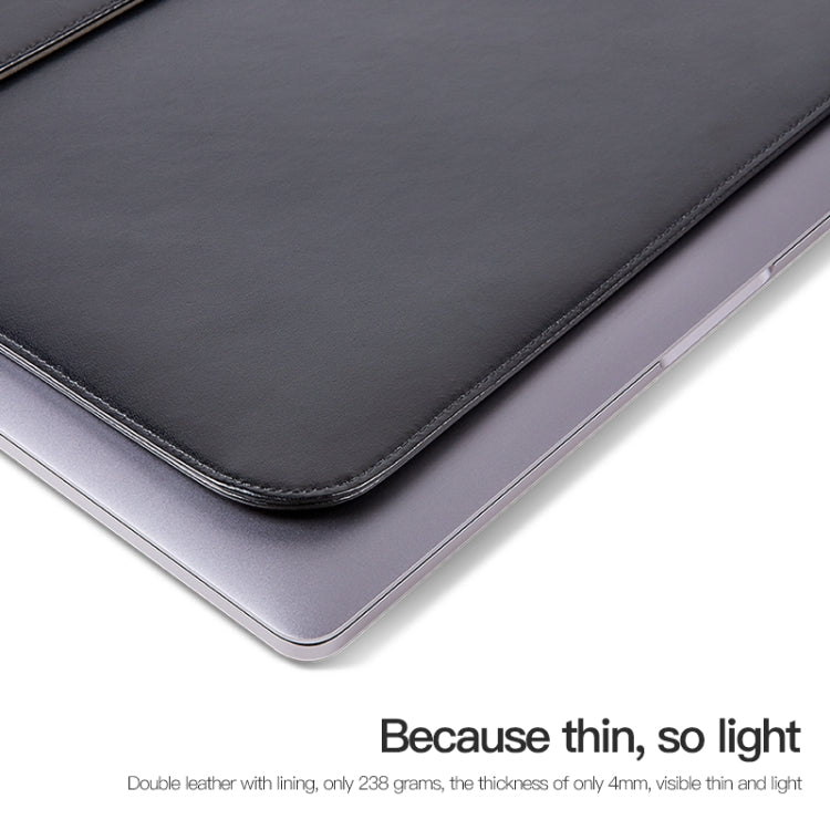 Ultra-thin PU Leather Laptop Sleeve – Leather, Ultra-thin, For 13.3 / 13.6 / 14 inch Laptop, For 15 / 15.4 / 16 inch Laptop