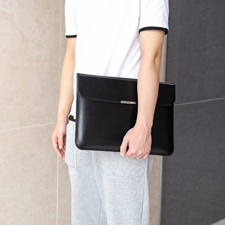 Ultra-thin PU Leather Laptop Sleeve – Leather, Ultra-thin, For 13.3 / 13.6 / 14 inch Laptop, For 15 / 15.4 / 16 inch Laptop