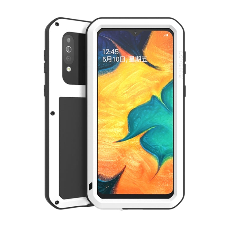 LOVE MEI Metal Shockproof Waterproof Dustproof Protective Case – Shockproof, Waterproof, For Huawei P40, For Huawei P40 Pro, For Samsung Galaxy A51, For Samsung Galaxy A40s For Samsung Galaxy A40s White