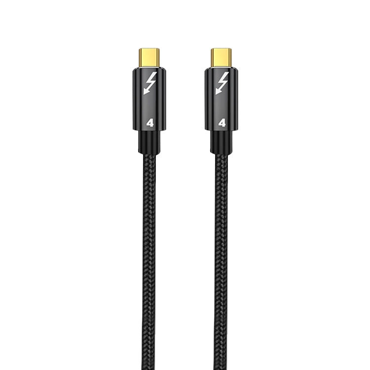 100W Type-C to Type-C Thunderbolt 4 Full-function Data Cable, 0.3m, 0.5m, 0.8m, 1m – Wear-resistant, Aluminum Alloy 0.3m