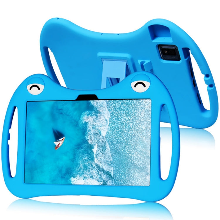 Cartoon Silicone Shockproof Protective Tablet Case with Stand & Pen Slot – Shockproof, For TCL Tab Pro 5G, For TCL Tab 10s 5G, For TCL Tab 10 5G For TCL Tab 10s 5G Blue
