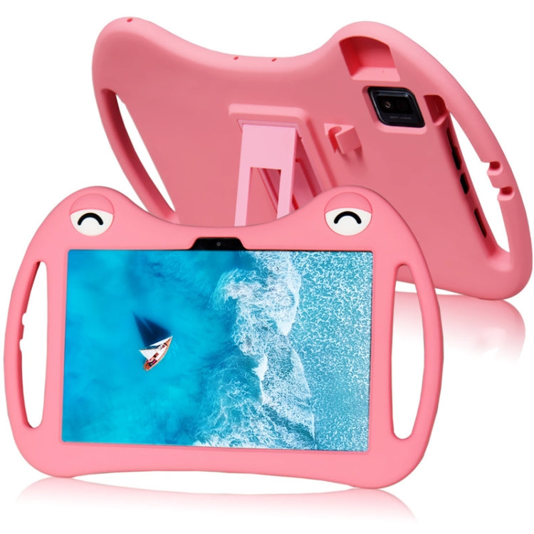 Cartoon Silicone Shockproof Protective Tablet Case with Stand & Pen Slot – Shockproof, For TCL Tab Pro 5G, For TCL Tab 10s 5G, For TCL Tab 10 5G For TCL Tab 10 5G Pink