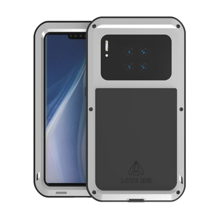 LOVE MEI Metal Shockproof Waterproof Dustproof Protective Case – Shockproof, Waterproof, For Huawei Mate 30, For Huawei Mate 30 Pro For Huawei Mate 30 Pro Silver