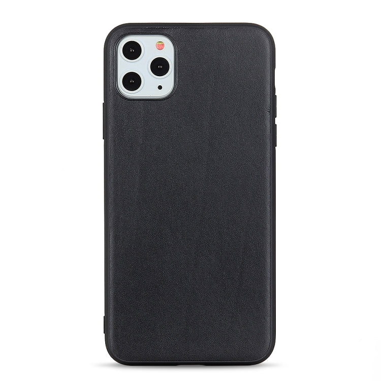Genuine Leather Lambskin Texture Protective Case, For iPhone 11, For iPhone 11 Pro, For iPhone 11 Pro Max For iPhone 11 Black