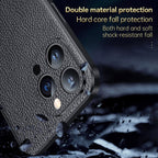 SULADA Famous Artisan Series Litchi Leather PC + TPU Phone Case, For iPhone 14, For iPhone 14 Plus, For iPhone 14 Pro, For iPhone 14 Pro Max