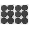 2pcs 46mm Round Plaid EVA Table Sofa Slip-proof Noise-reducing Foot Pads, 46mm 46mm