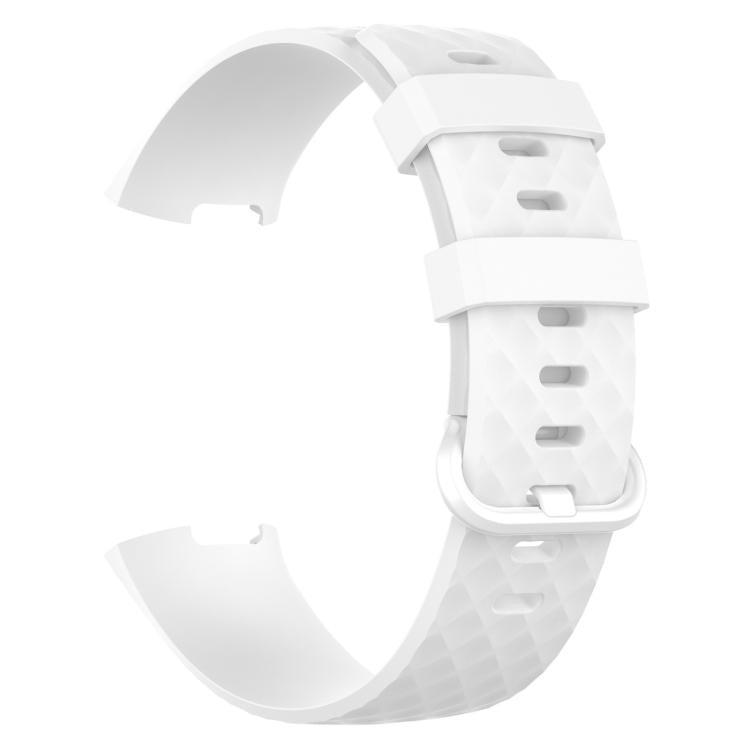 Silver Color Buckle TPU Wrist Strap Watch Band for Fitbit Charge 4 /... (Silver) #2