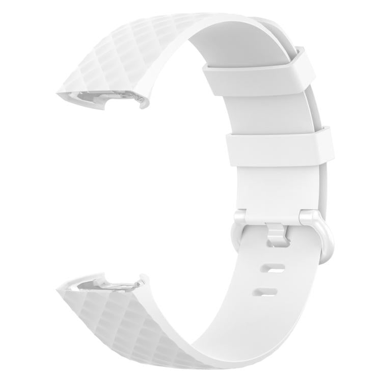 Silver Color Buckle TPU Wrist Strap Watch Band for Fitbit Charge 4 /... (Silver) #2