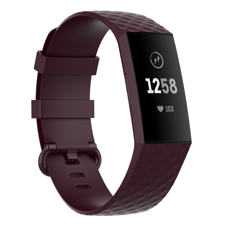 Silver Color Buckle TPU Wrist Strap Watch Band for Fitbit Charge 4 /... (Silver) #2 Size: S Rosewood