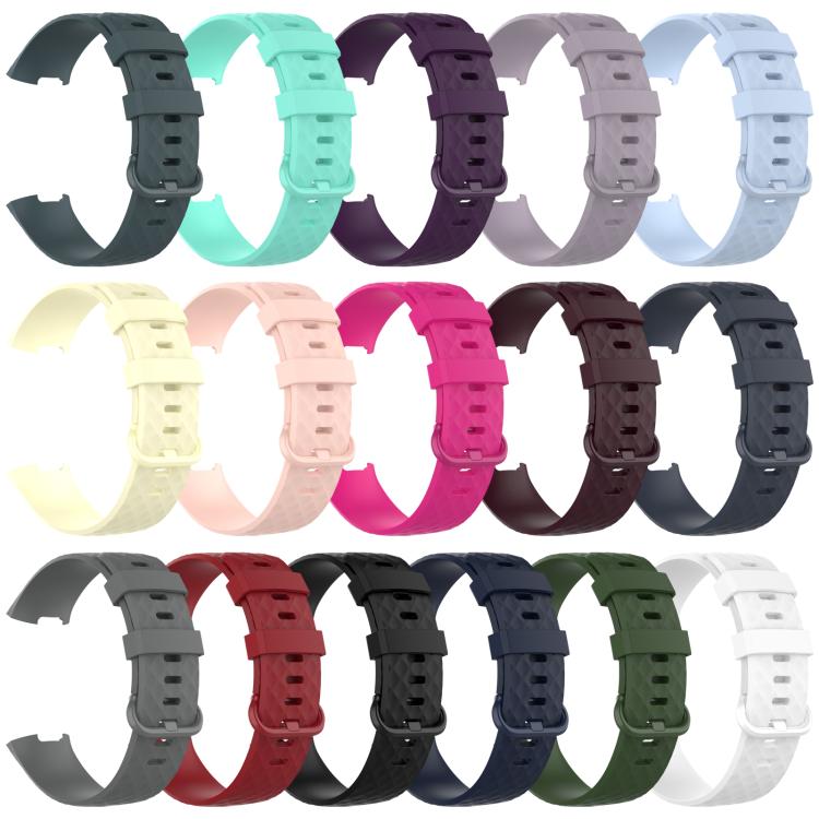 Silver Color Buckle TPU Wrist Strap Watch Band for Fitbit Charge 4 /... (Silver) #2