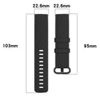 Silver Color Buckle TPU Wrist Strap Watch Band for Fitbit Charge 4 /... (Silver) #2