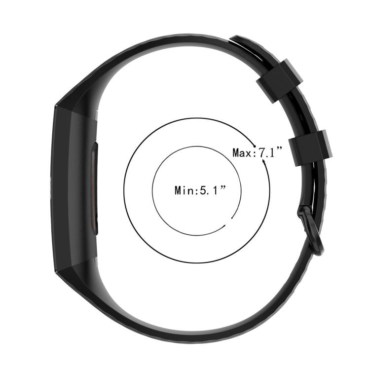 Silver Color Buckle TPU Wrist Strap Watch Band for Fitbit Charge 4 /... (Silver) #2