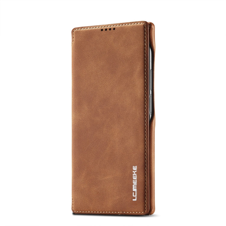 LC.IMEEKE Hon Ancient Series Horizontal Flip Leather Phone Case, For Samsung Galaxy S23 Ultra 5G