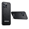SULADA Invisible Bracket Leather Back Cover Phone Case, For iPhone 13, For iPhone 13 Pro, For iPhone 13 Pro Max