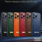 SULADA Invisible Bracket Leather Back Cover Phone Case, For iPhone 13, For iPhone 13 Pro, For iPhone 13 Pro Max