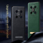 Invisible Bracket Leather Back Cover Phone Case – Leather, TPU, For Huawei Mate 40, For Huawei Mate 40 Pro, For Huawei Mate 50, For Huawei Mate 50 Pro