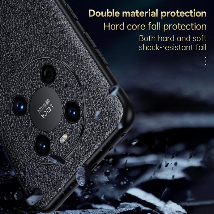 Invisible Bracket Leather Back Cover Phone Case – Leather, TPU, For Huawei Mate 40, For Huawei Mate 40 Pro, For Huawei Mate 50, For Huawei Mate 50 Pro