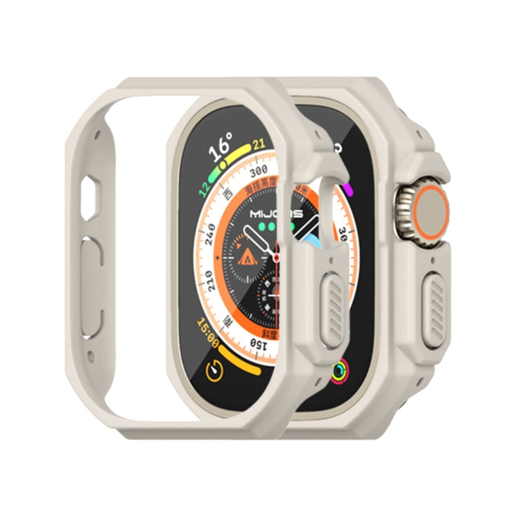 Ultra-thin Bezel PC Watch Case – Ultra-thin, For Apple Watch Ultra 3 / 2 / 1 49mm For Apple Watch Ultra 3 2 1 49mm Warm Grey