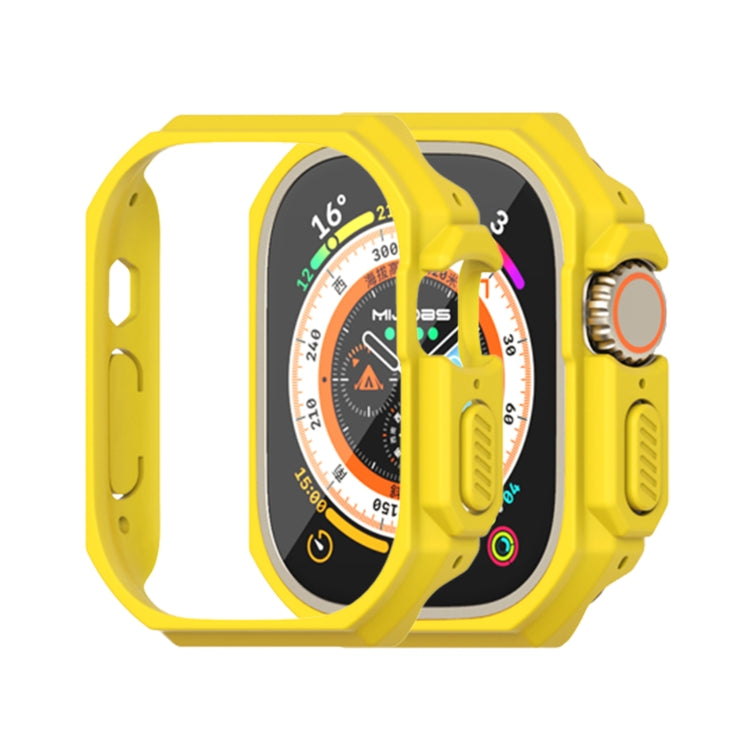 Ultra-thin Bezel PC Watch Case – Ultra-thin, For Apple Watch Ultra 3 / 2 / 1 49mm For Apple Watch Ultra 3 2 1 49mm Yellow