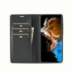 LC.IMEEKE Carbon Fiber PU + TPU Horizontal Flip Leather Phone Case, For Samsung Galaxy S23 5G, For Samsung Galaxy S23+ 5G, For Samsung Galaxy S23 Ultra 5G