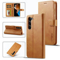 LC.IMEEKE Calf Texture Horizontal Flip Leather Phone Case, For Samsung Galaxy S23 5G, For Samsung Galaxy S23+ 5G, For Samsung Galaxy S23 Ultra 5G For Samsung Galaxy S23 5G Brown