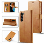 LC.IMEEKE Calf Texture Horizontal Flip Leather Phone Case, For Samsung Galaxy S23 5G, For Samsung Galaxy S23+ 5G, For Samsung Galaxy S23 Ultra 5G For Samsung Galaxy S23 5G Brown
