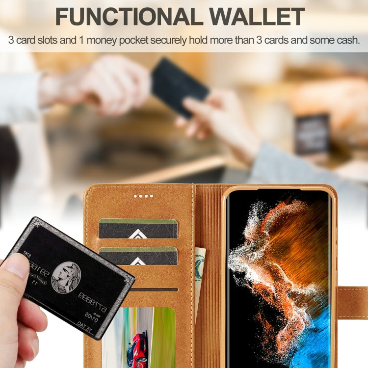 LC.IMEEKE Calf Texture Horizontal Flip Leather Phone Case, For Samsung Galaxy S23 5G, For Samsung Galaxy S23+ 5G, For Samsung Galaxy S23 Ultra 5G