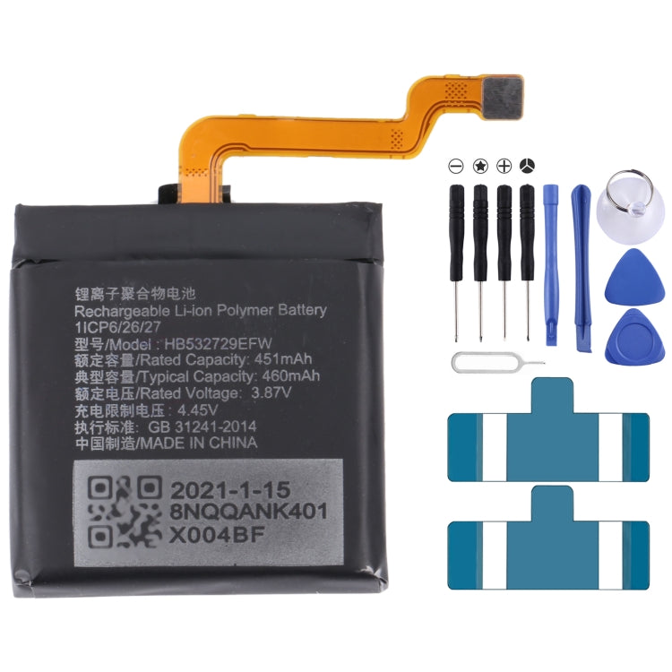 For Samsung Gear Live SM-R382 300mAh EB-BR382ABE Battery Replacement – Durable Build, Easy to Use, For SONY Smart Watch 3, For HUAMI AMAZFIT GTS 2 / GTS 2 Mini, For Amazfit GTR 2 / 2E, For Huawei GT2 Pro, For Huawei GS PRO, For Samsung Galaxy Buds Pro... For Huawei GT2 Pro