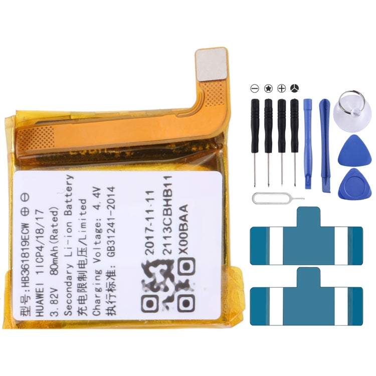 For Samsung Gear Live SM-R382 300mAh EB-BR382ABE Battery Replacement – Durable Build, Easy to Use, For SONY Smart Watch 3, For HUAMI AMAZFIT GTS 2 / GTS 2 Mini, For Amazfit GTR 2 / 2E, For Huawei GT2 Pro, For Huawei GS PRO, For Samsung Galaxy Buds Pro... For Honor S1