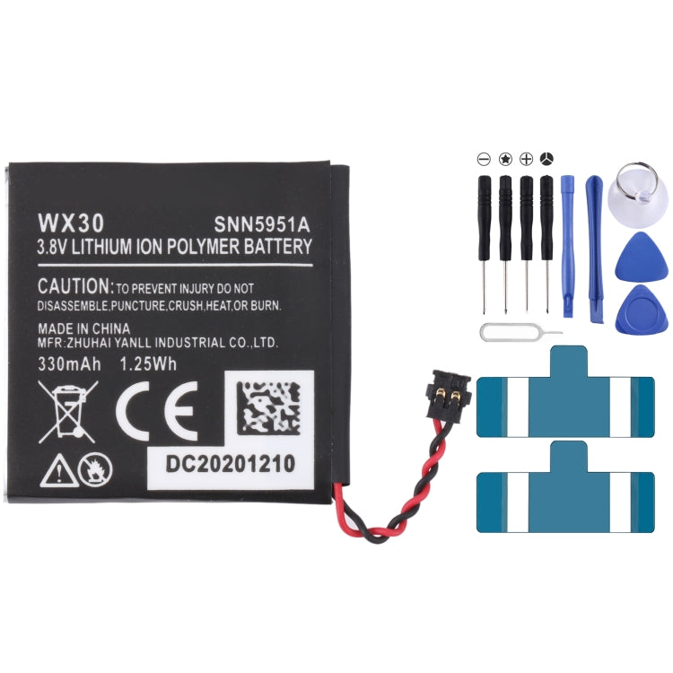 For Samsung Gear Live SM-R382 300mAh EB-BR382ABE Battery Replacement – Durable Build, Easy to Use, For SONY Smart Watch 3, For HUAMI AMAZFIT GTS 2 / GTS 2 Mini, For Amazfit GTR 2 / 2E, For Huawei GT2 Pro, For Huawei GS PRO, For Samsung Galaxy Buds Pro... For Motorola Moto 360 1st-Gen 2014