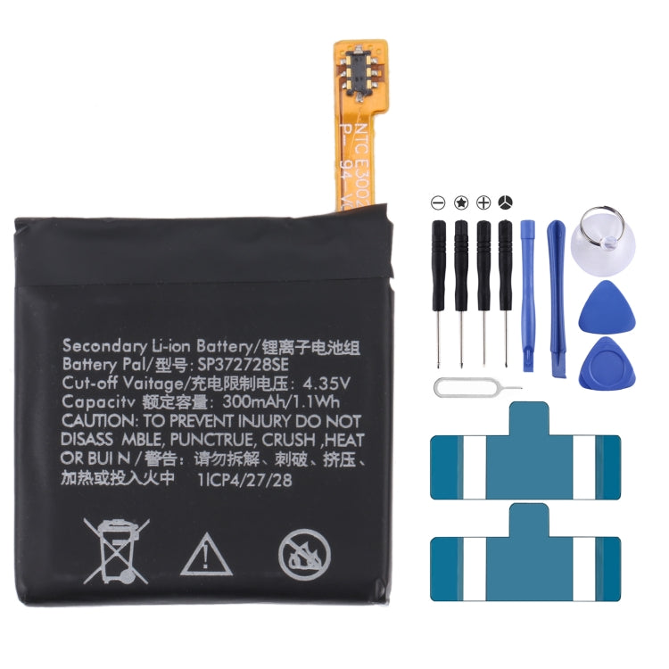 For Samsung Gear Live SM-R382 300mAh EB-BR382ABE Battery Replacement – Durable Build, Easy to Use, For SONY Smart Watch 3, For HUAMI AMAZFIT GTS 2 / GTS 2 Mini, For Amazfit GTR 2 / 2E, For Huawei GT2 Pro, For Huawei GS PRO, For Samsung Galaxy Buds Pro... For Ticwatch 2
