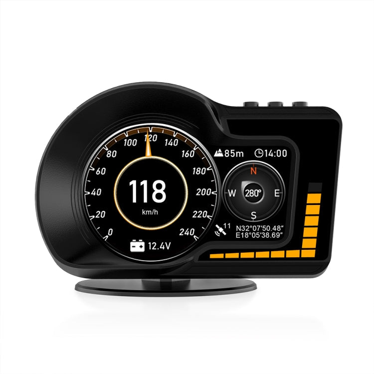 F15 Car High-definition LCD Instrument OBD+GPS HUD Head-up Display, F15 – Durable Build, Easy to Use F15