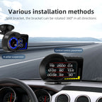 F15 Car High-definition LCD Instrument OBD+GPS HUD Head-up Display, F15 – Durable Build, Easy to Use