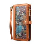 ESEBLE Star Series Lanyard Zipper Wallet RFID Leather Case, For iPhone 12 Pro, For iPhone 12, For iPhone 11 Pro Max, For iPhone 11 Pro, For iPhone 11, For iPhone SE 2022 / SE 2020 / 8 / 7, For iPhone XS Max, For iPhone XS / X