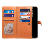 ESEBLE Star Series Lanyard Zipper Wallet RFID Leather Case, For iPhone XR, For iPhone 8 Plus / 7 Plus, For iPhone 6s / 6, For iPhone 6s Plus / 6 Plus