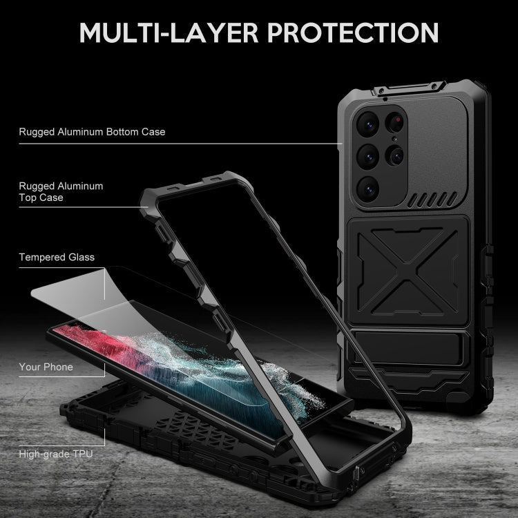 R-JUST Waterproof Dustproof Shockproof Phone Case, For Samsung Galaxy S23 Ultra 5G