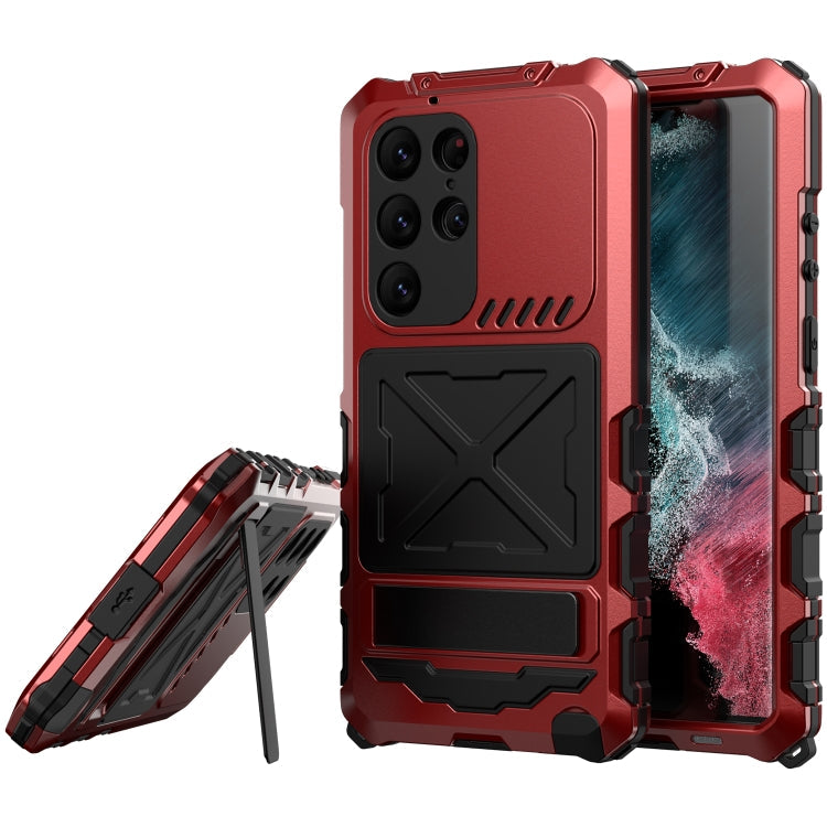 Waterproof Dustproof Shockproof Phone Case – Shockproof, Waterproof, For Samsung Galaxy S23 Ultra 5G For Samsung Galaxy S23 Ultra 5G Red
